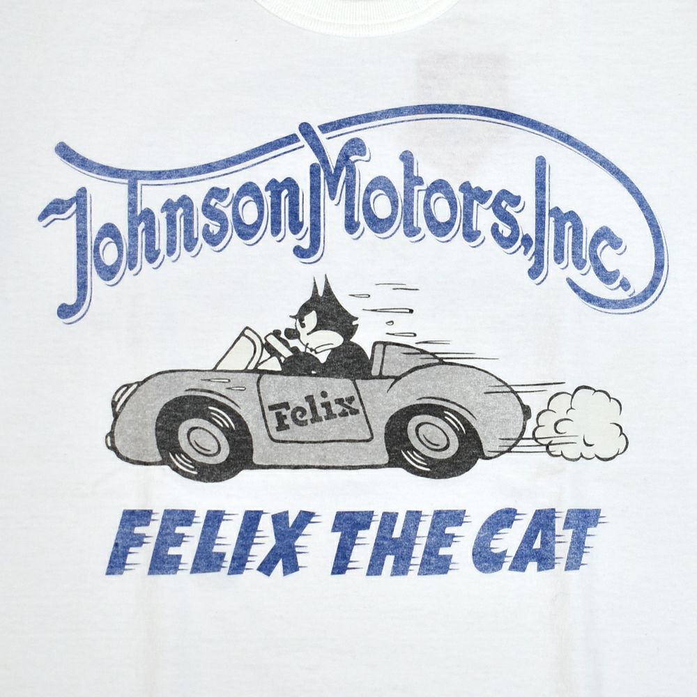 トイズマッコイ (TOYS McCOY) FELIX THE CAT TEE -JOHNSON MOTORS- 半袖プリントTシャツ FELIX THE CAT ポルシェ550スパイダー TMC2502