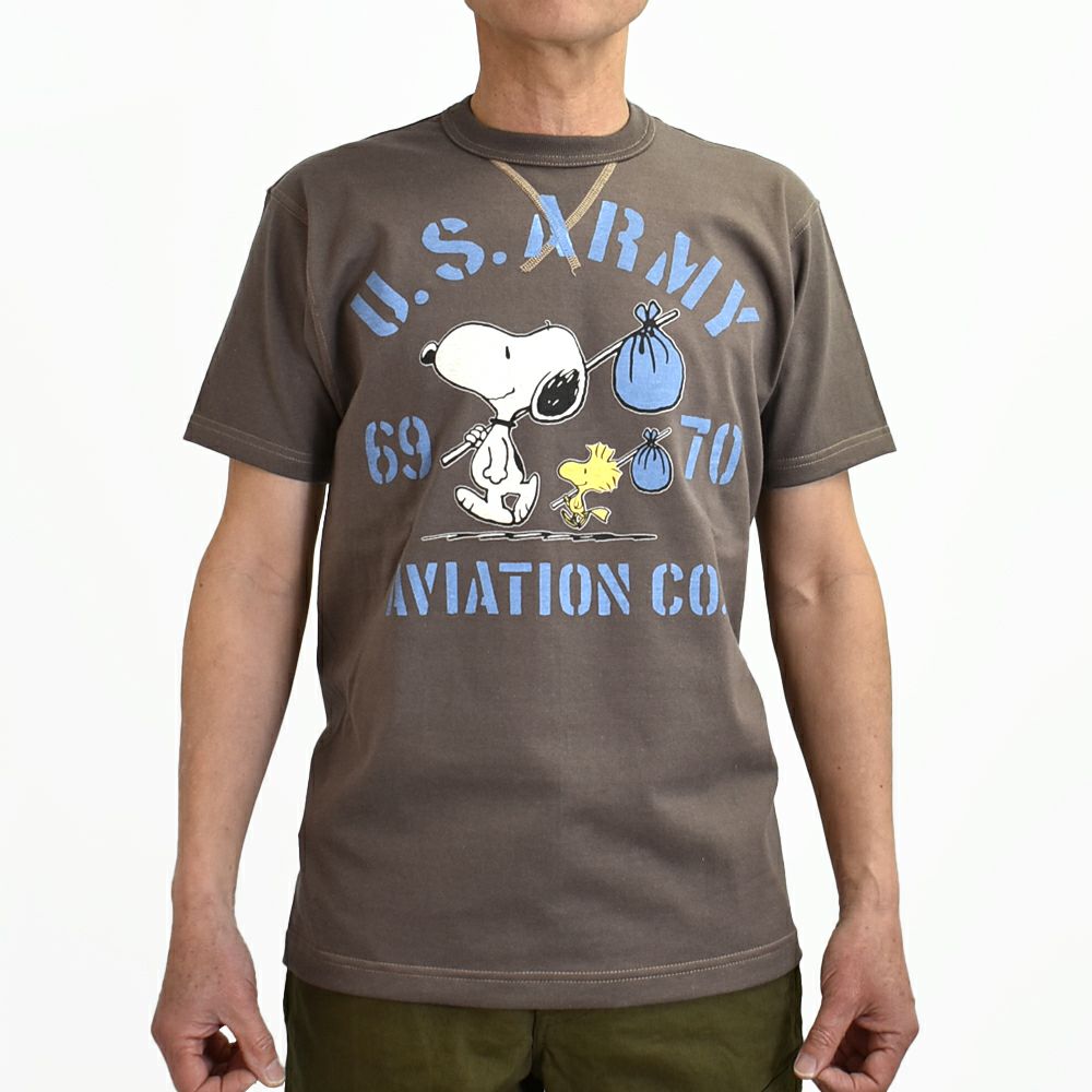 トイズマッコイ (TOYS McCOY) SNOOPY TEE SNOOPY -U.S.ARMY 69 70 AVIATION CO.- 半袖プリントTシャツ スヌーピー TMC2520
