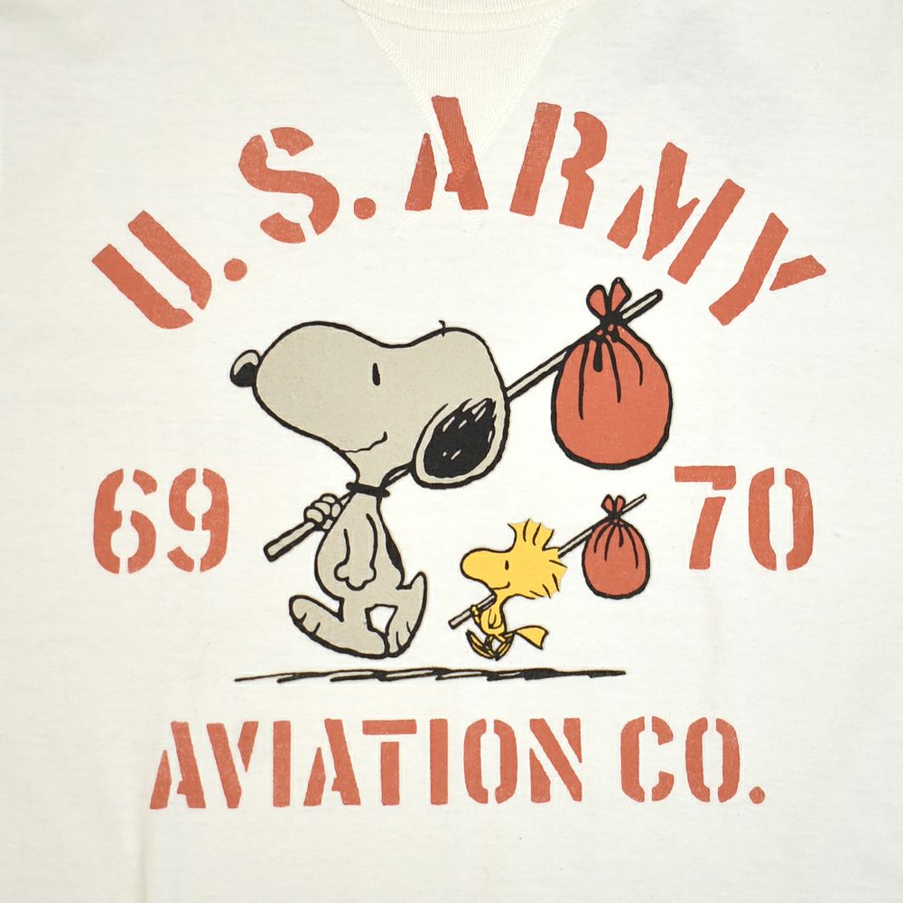 トイズマッコイ (TOYS McCOY) SNOOPY TEE SNOOPY -U.S.ARMY 69 70 AVIATION CO.- 半袖プリントTシャツ スヌーピー TMC2520