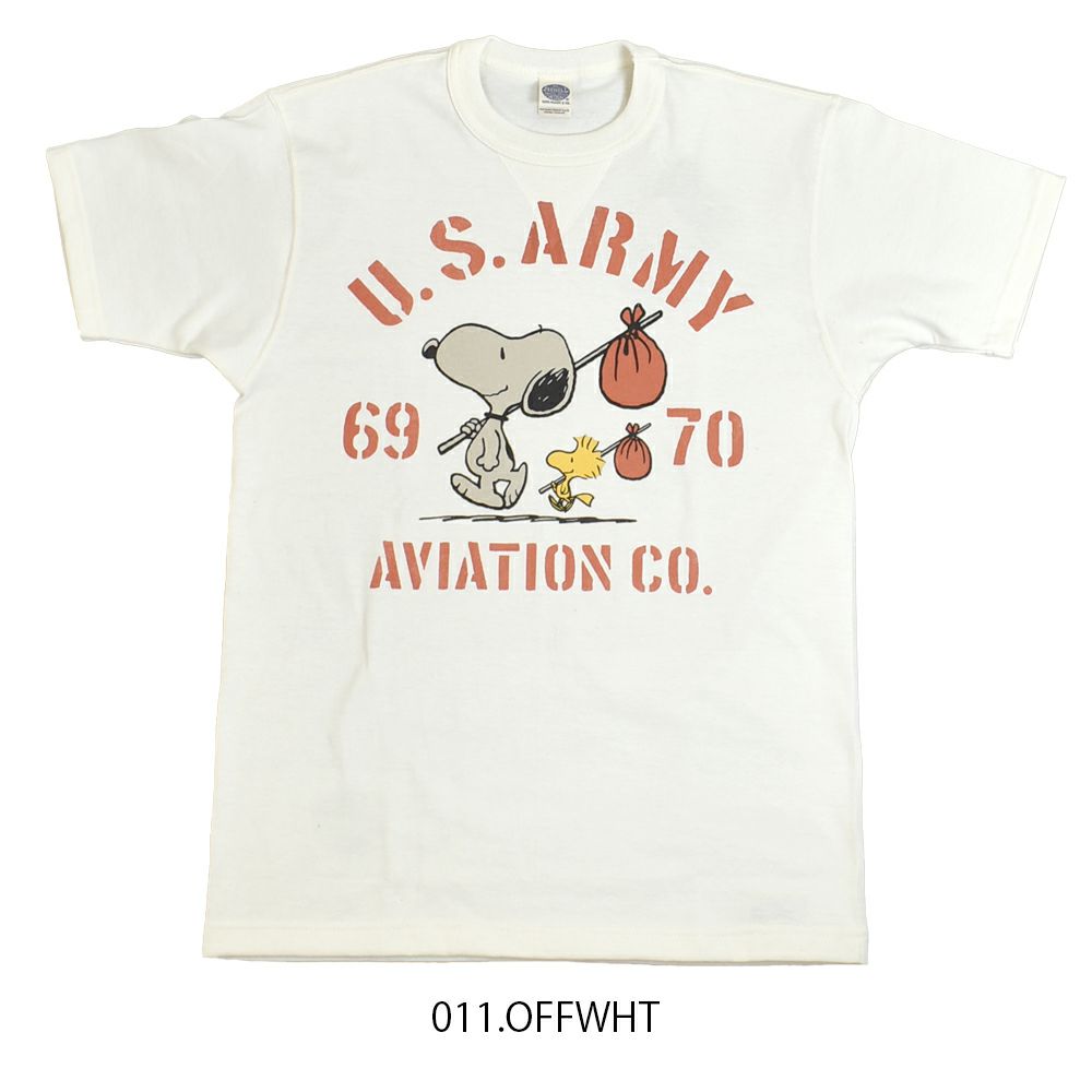 トイズマッコイ (TOYS McCOY) SNOOPY TEE SNOOPY -U.S.ARMY 69 70 AVIATION CO.- 半袖プリントTシャツ スヌーピー TMC2520