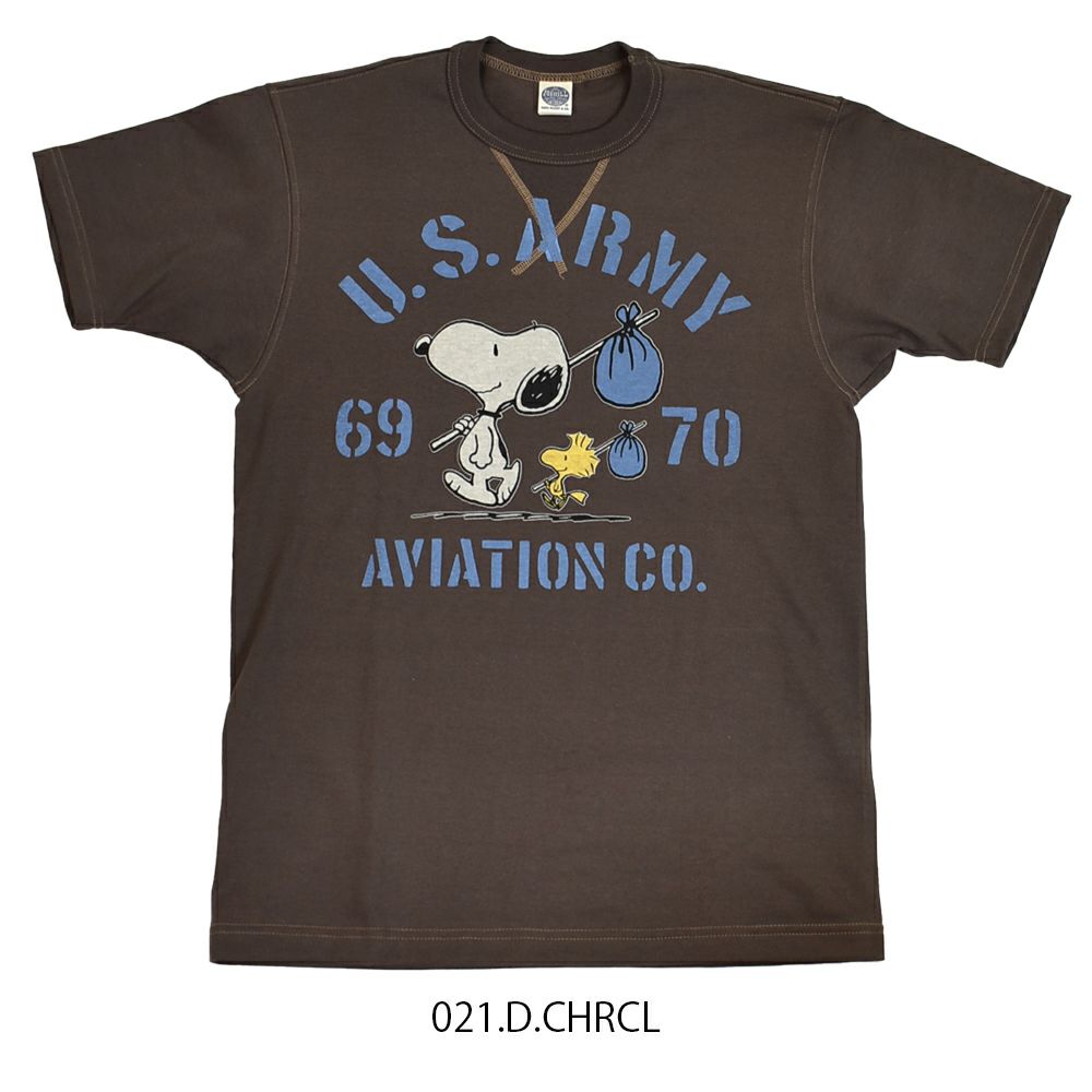 トイズマッコイ (TOYS McCOY) SNOOPY TEE SNOOPY -U.S.ARMY 69 70 AVIATION CO.- 半袖プリントTシャツ スヌーピー TMC2520