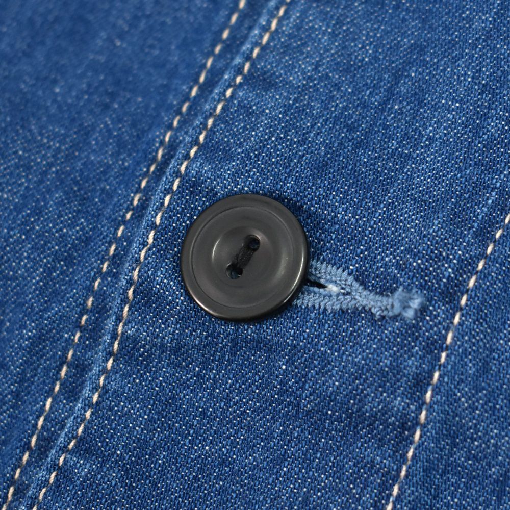 カフェッティ (Cafetty) ワークジャケット デニムジャケット ワークジャケット ノーカラージャケット CF-7192