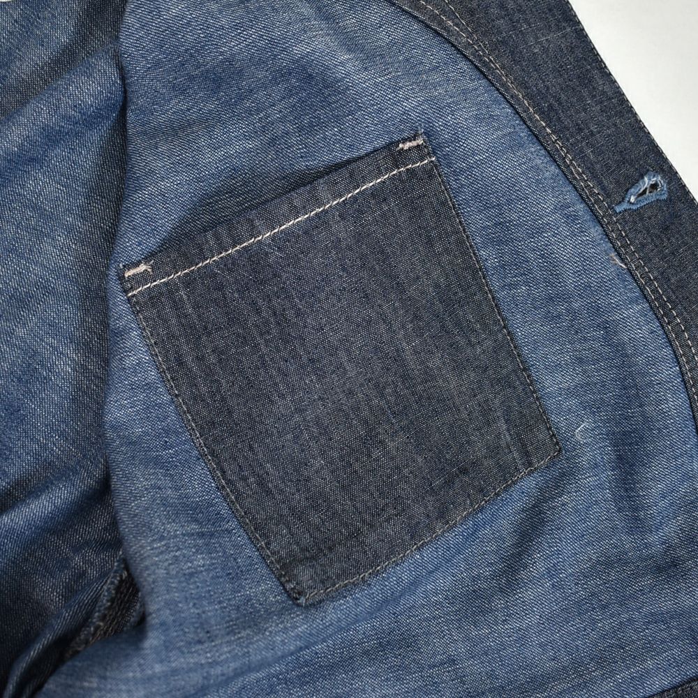 カフェッティ (Cafetty) ワークジャケット デニムジャケット ワークジャケット ノーカラージャケット CF-7192