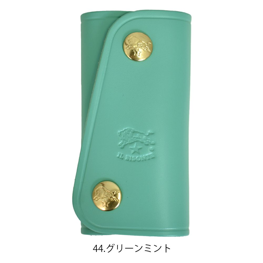 イルビゾンテ (IL BISONTE) キーケース 限定カラー レザーキーケース 54252305751 54252-3-05751 44.グリーンミント