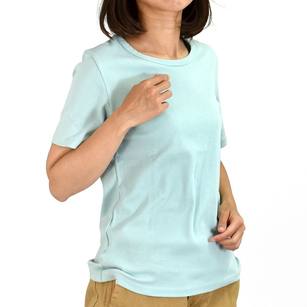 ポンデシャロン (PONT DE CHALONS) トロワ半袖PO 半袖コットンTシャツ ワンポイント刺繍 日本製 22413222