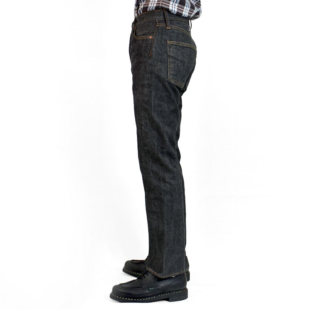 リゾルト (RESOLUTE) GB710 15thブラックモデル ブラックジーンズ ワンウォッシュ スリムストレート デニムパンツ 15周年