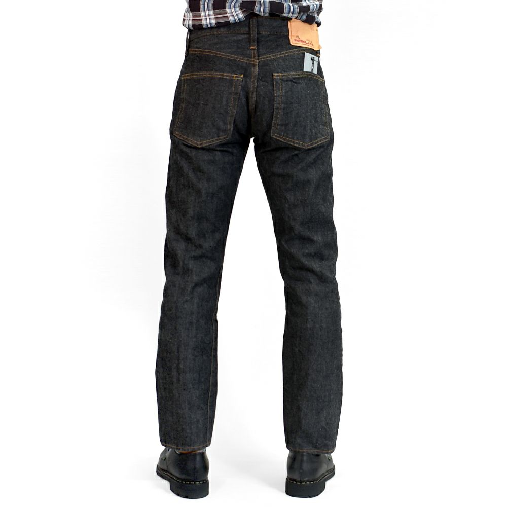 リゾルト (RESOLUTE) GB710 15thブラックモデル ブラックジーンズ ワンウォッシュ スリムストレート デニムパンツ 15周年