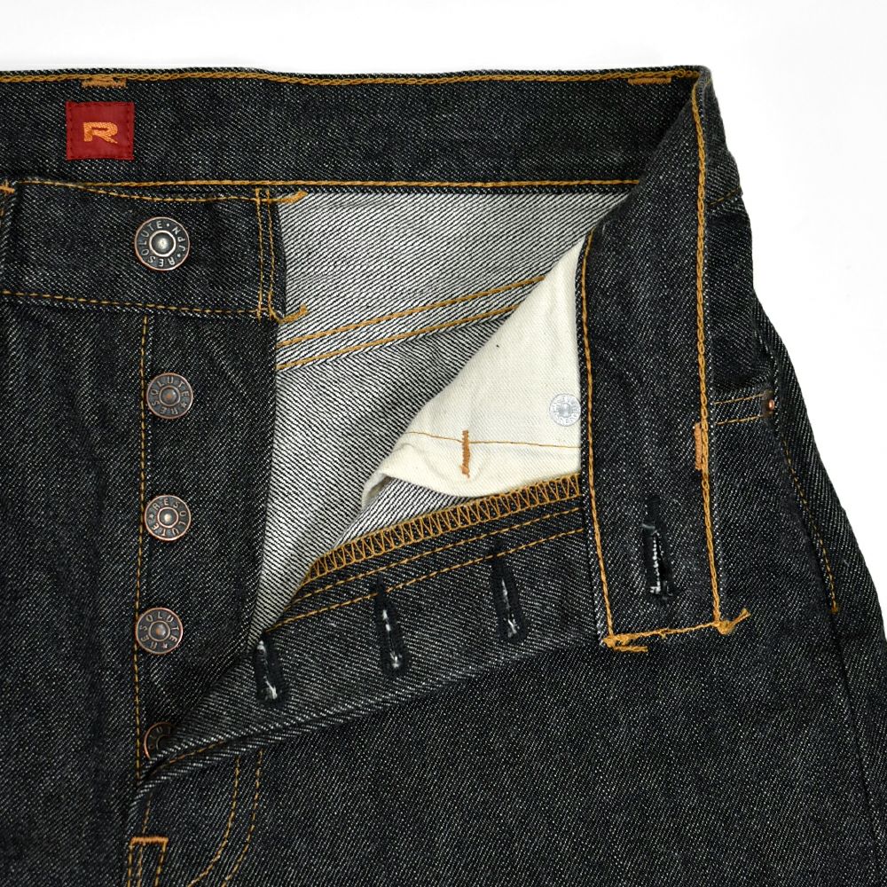 リゾルト (RESOLUTE) GB710 15thブラックモデル ブラックジーンズ ワンウォッシュ スリムストレート デニムパンツ 15周年