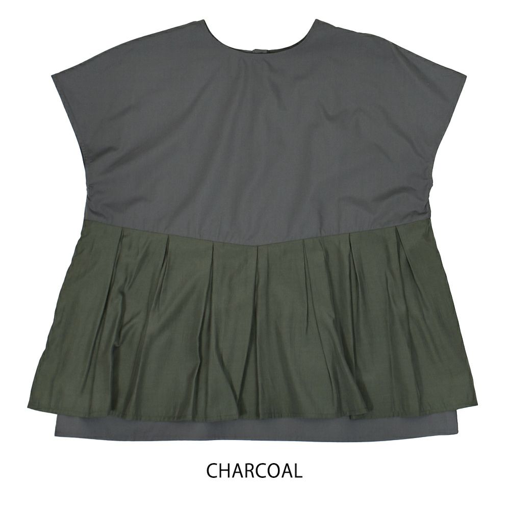 ケレン(KELEN) -UTA- 2WAY TUCK DESIGN TOPS 半袖シャツ ブラウス LKL25HBL2208