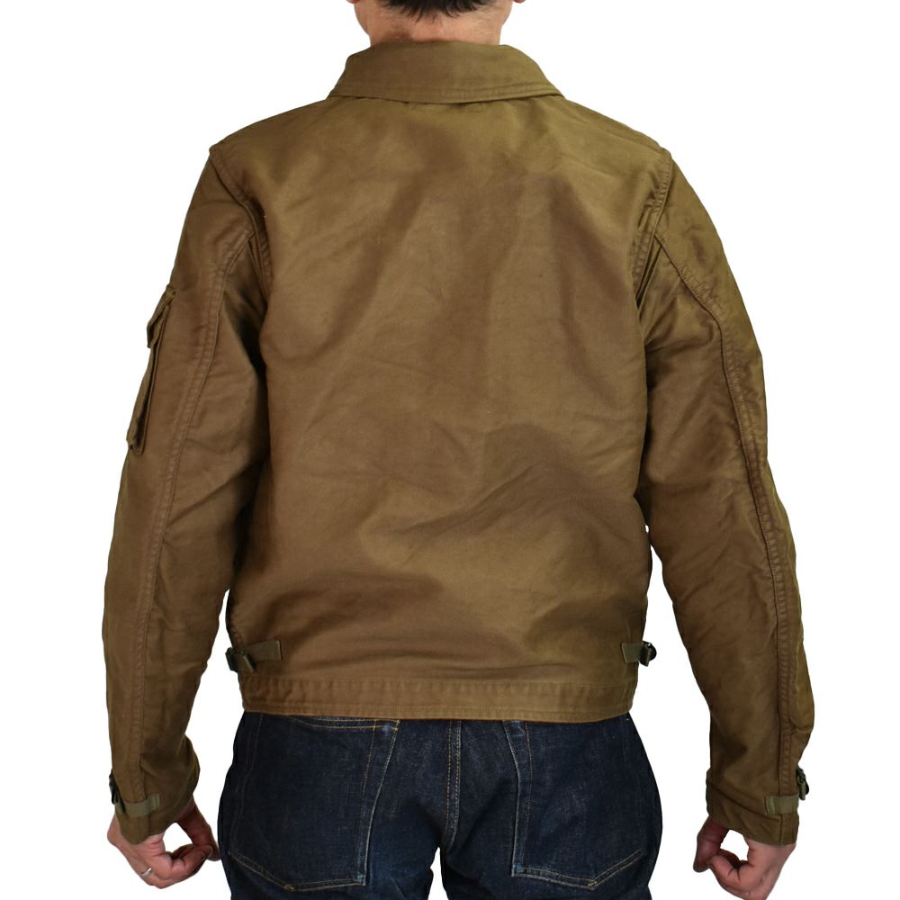 フリーホイーラーズ (FREEWHEELERS) -S-8 AVIATORS' JACKET- 1930~1940s MILITARY IMAGE SUMMER FLYING JACKET Original High Density Jungle Cloth SEPIA BROWN ミリタリージャケット ライトアウター コート 2521006