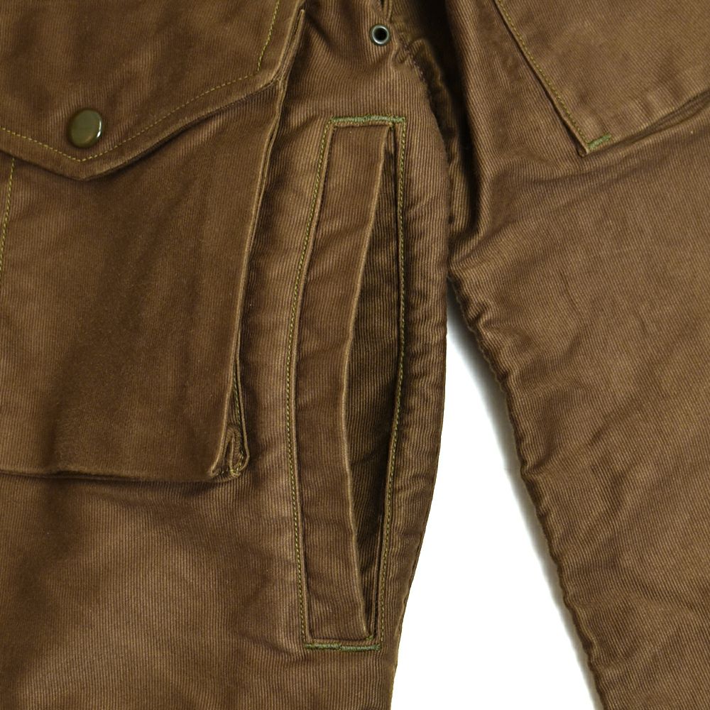 フリーホイーラーズ (FREEWHEELERS) -S-8 AVIATORS' JACKET- 1930~1940s MILITARY IMAGE SUMMER FLYING JACKET Original High Density Jungle Cloth SEPIA BROWN ミリタリージャケット ライトアウター コート 2521006