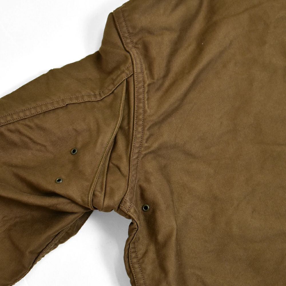 フリーホイーラーズ (FREEWHEELERS) -S-8 AVIATORS' JACKET- 1930~1940s MILITARY IMAGE SUMMER FLYING JACKET Original High Density Jungle Cloth SEPIA BROWN ミリタリージャケット ライトアウター コート 2521006