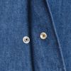 ダントン (DANTON) WOMEN'S DOT BUTTON B.D. SHORT SHIRT S/S 半袖デニムシャツ ブラウス DT-B0336DUG