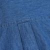 ダントン (DANTON) WOMEN'S DOT BUTTON B.D. SHORT SHIRT S/S 半袖デニムシャツ ブラウス DT-B0336DUG
