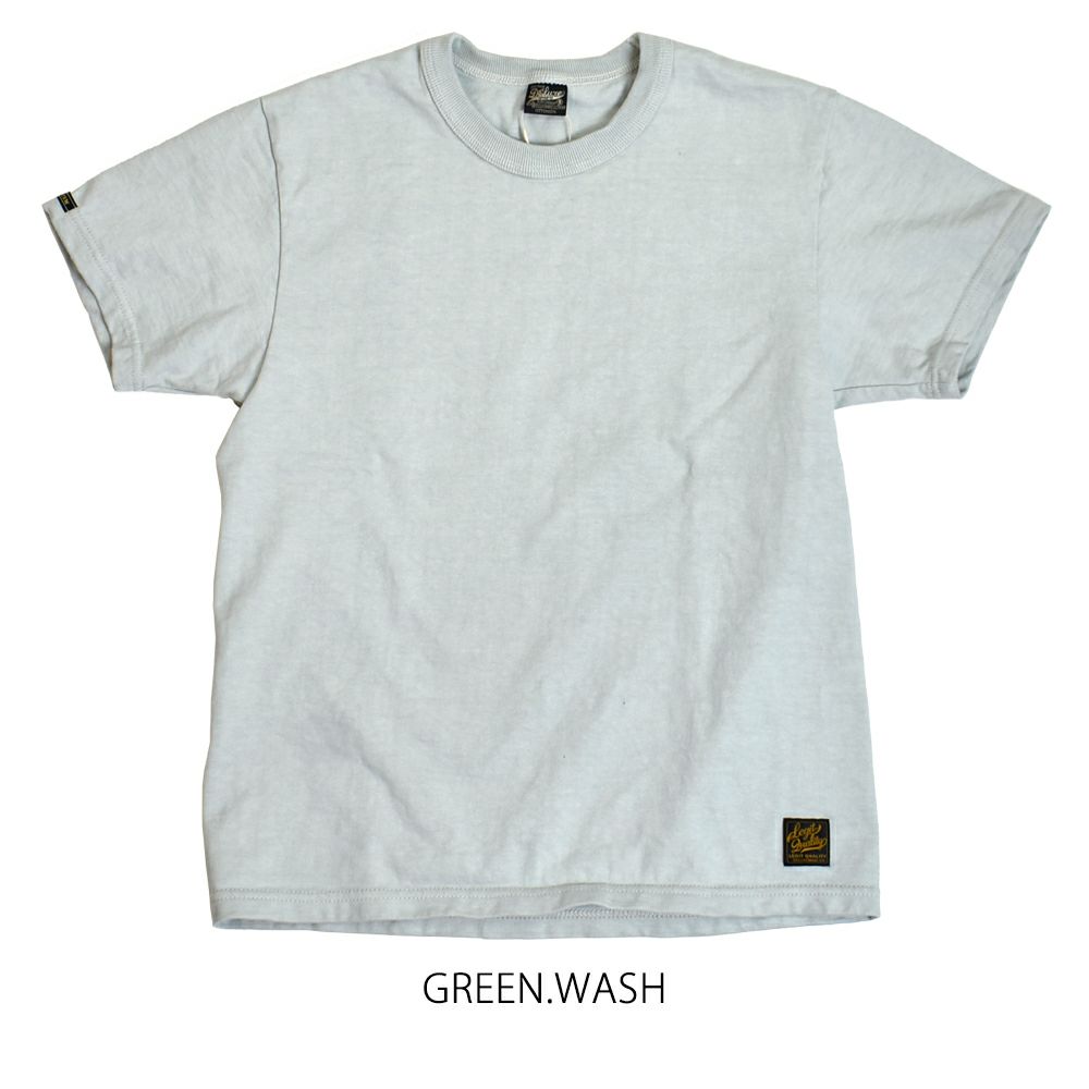 デラックスウエア (DELUXEWARE) DX.3 半袖無地Tシャツ DXTS-00 GREEN.WASH