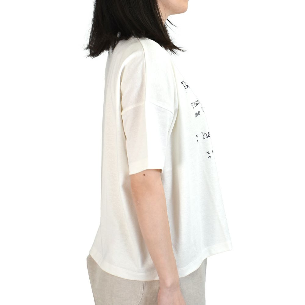 マオメイド (MAOMADE) タイプライター ロゴ お手紙 TEE 半袖プリントTシャツ 521221