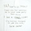 マオメイド (MAOMADE) タイプライター ロゴ お手紙 TEE 半袖プリントTシャツ 521221
