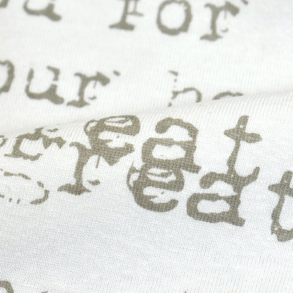 マオメイド (MAOMADE) タイプライター ロゴ お手紙 TEE 半袖プリントTシャツ 521221