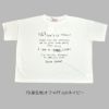 マオメイド (MAOMADE) タイプライター ロゴ お手紙 TEE 半袖プリントTシャツ 521221 79.身生地:オフ×PT col:ネイビー