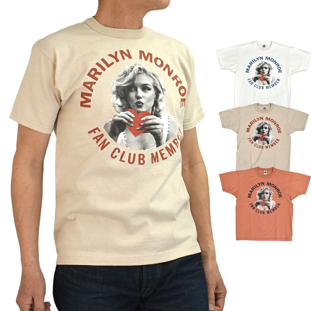 トイズマッコイ (TOYS McCOY) MARILYN MONROE TEE -FAN CLUB MEMBER- 半袖プリントTシャツ マリリン・モンロー TMC2513