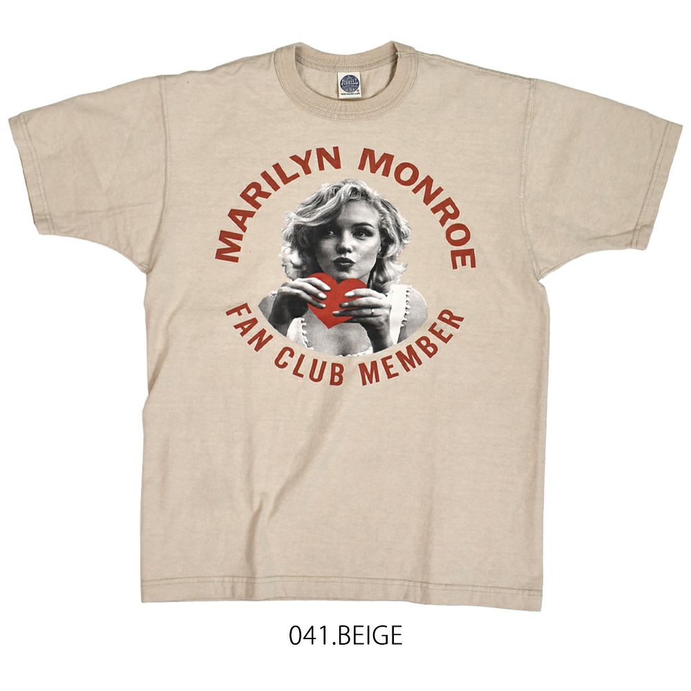トイズマッコイ (TOYS McCOY) MARILYN MONROE TEE -FAN CLUB MEMBER- 半袖プリントTシャツ マリリン・モンロー TMC2513 041.BEIGE