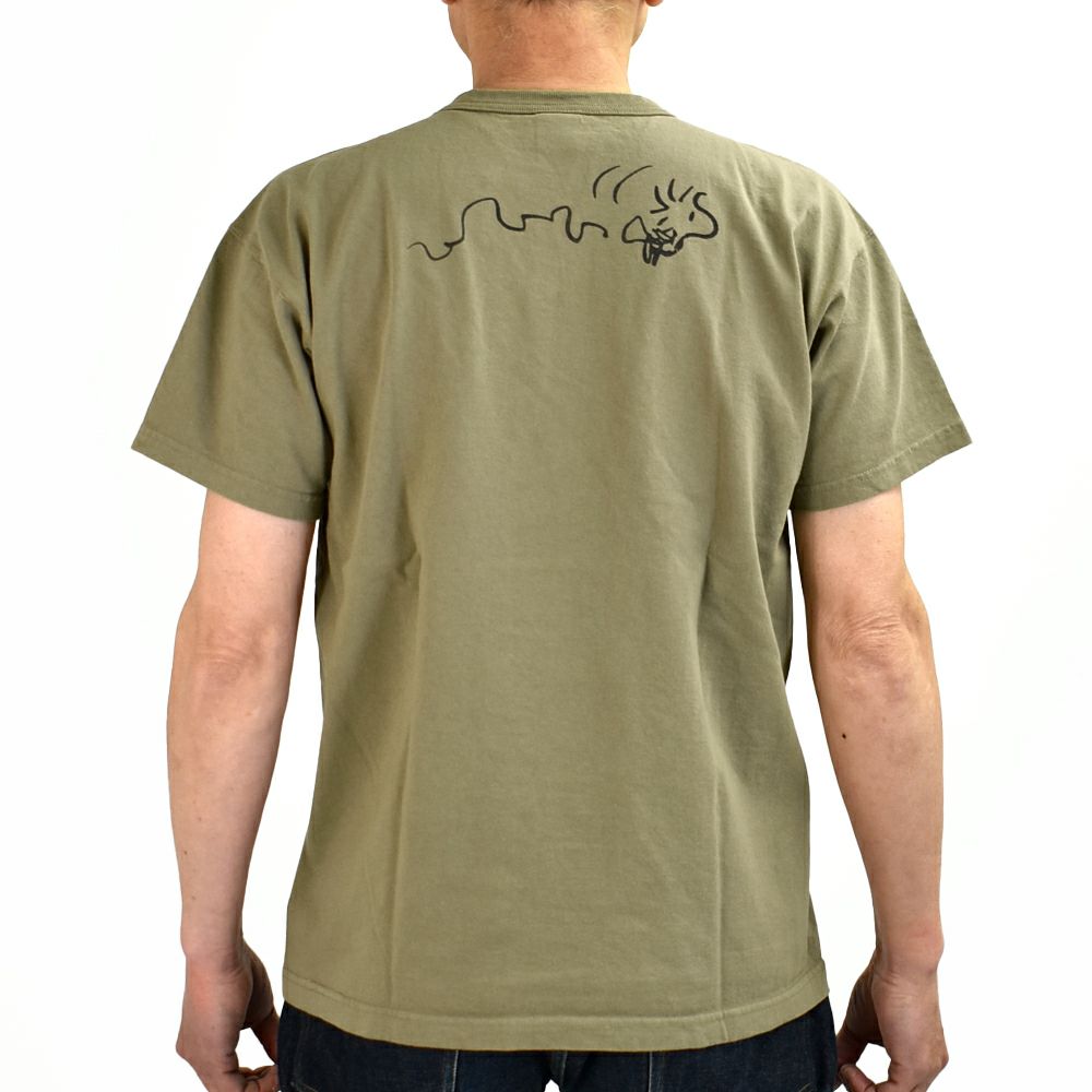 トイズマッコイ (TOYS McCOY) SNOOPY TEE WOODSTOCK 69 -PEACE & MUSIC.- 半袖プリントTシャツ PEANUTS TMC2521