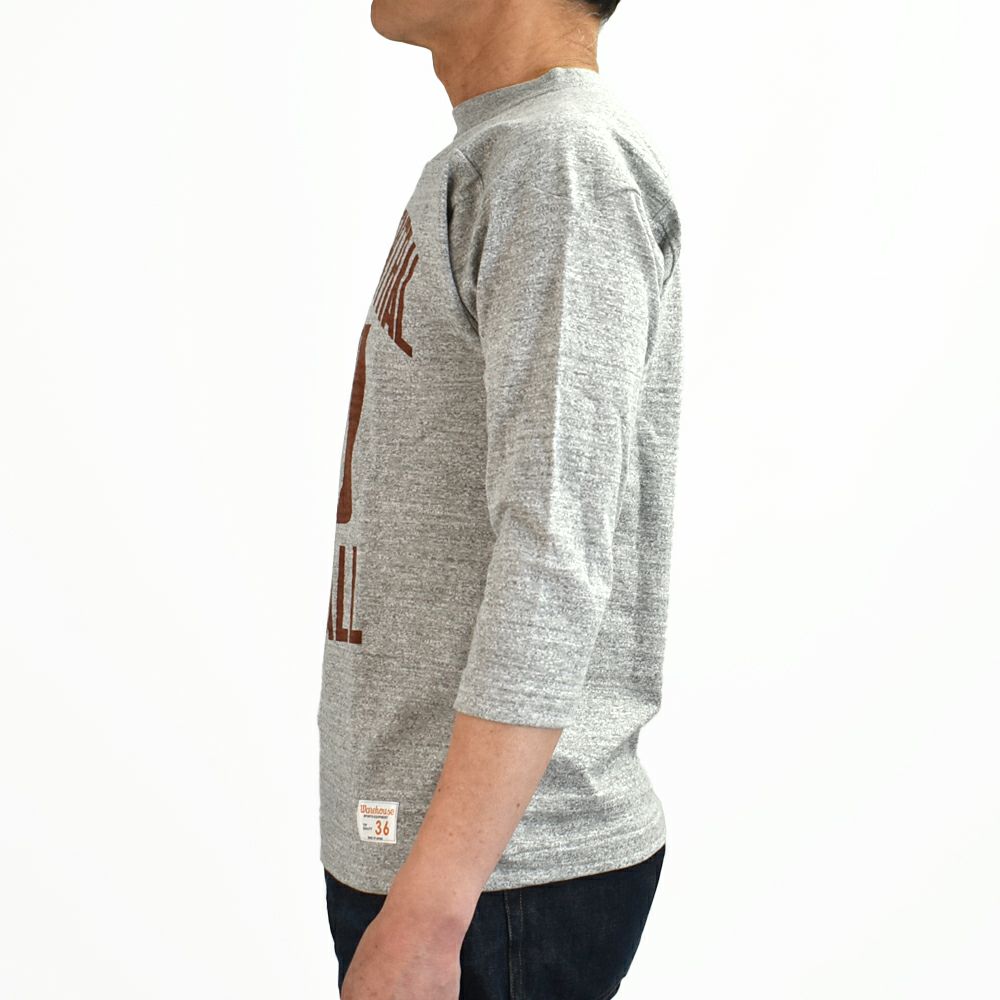 ウエアハウス (WAREHOUSE) Lot 4063 7分袖フットボールT FRANKLIN CENTRAL プリントTシャツ ロンT 4063