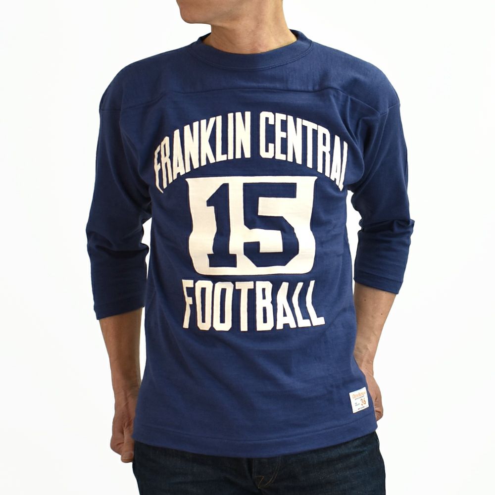 ウエアハウス (WAREHOUSE) Lot 4063 7分袖フットボールT FRANKLIN CENTRAL プリントTシャツ ロンT 4063
