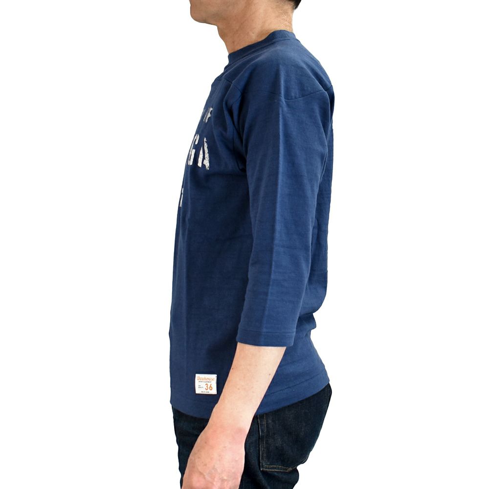 ウエアハウス (WAREHOUSE) Lot 4063 7分袖フットボールT GONZAGA HI 半袖プリントTシャツ ロンT 4063