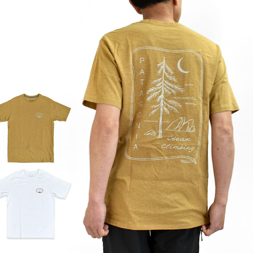 パタゴニア (PATAGONIA) メンズ クリーンクライム ルーツ レスポンシビリティー M's Clean Climb Roots Responsibili-Tee 半袖プリントTシャツ 37795
