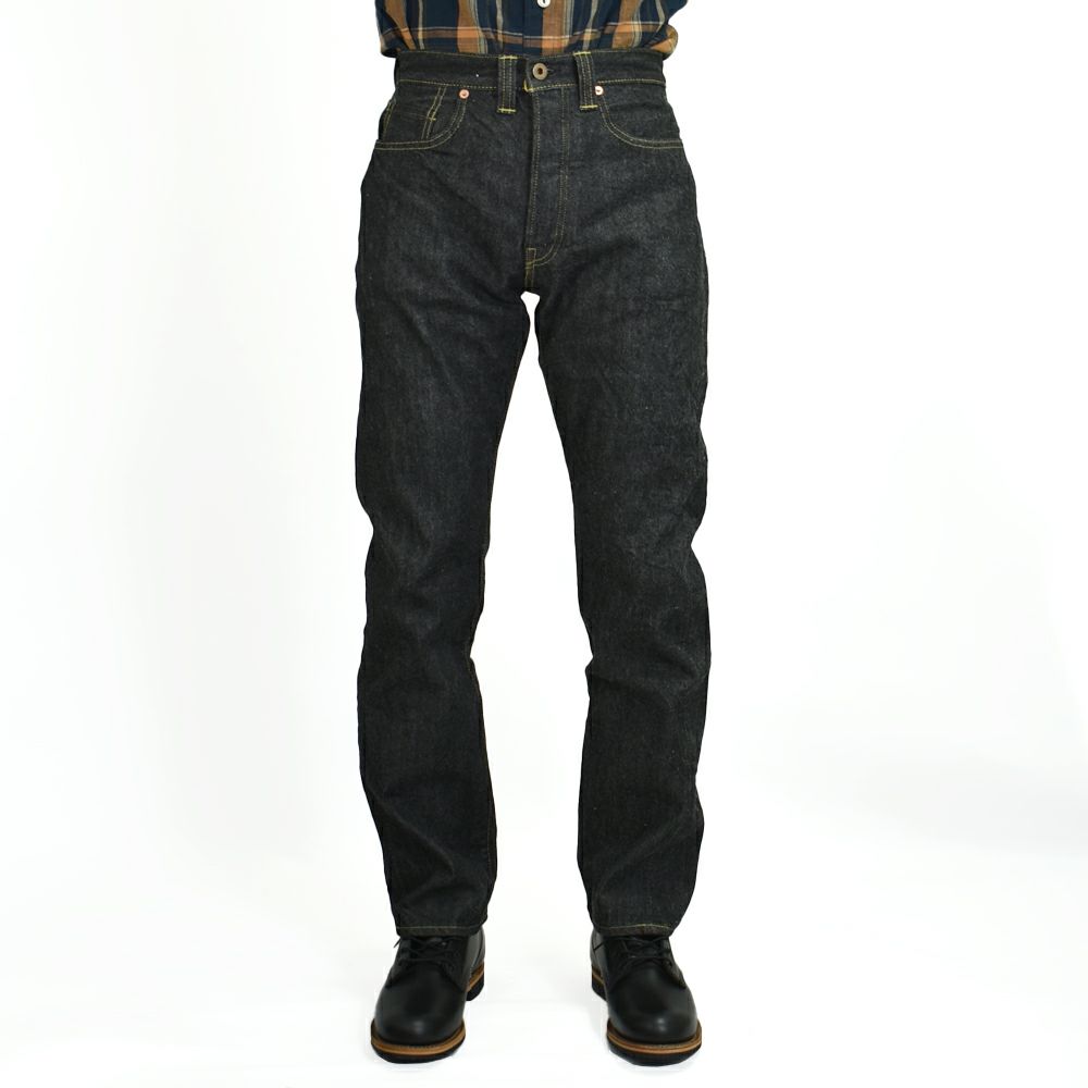 リゾルト (RESOLUTE) GB714 15thブラックモデル ブラックジーンズ ワンウォッシュ ストレート デニムパンツ 15周年