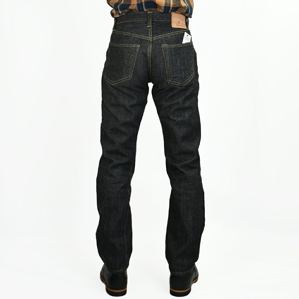 リゾルト (RESOLUTE) GB714 15thブラックモデル ブラックジーンズ ワンウォッシュ ストレート デニムパンツ 15周年