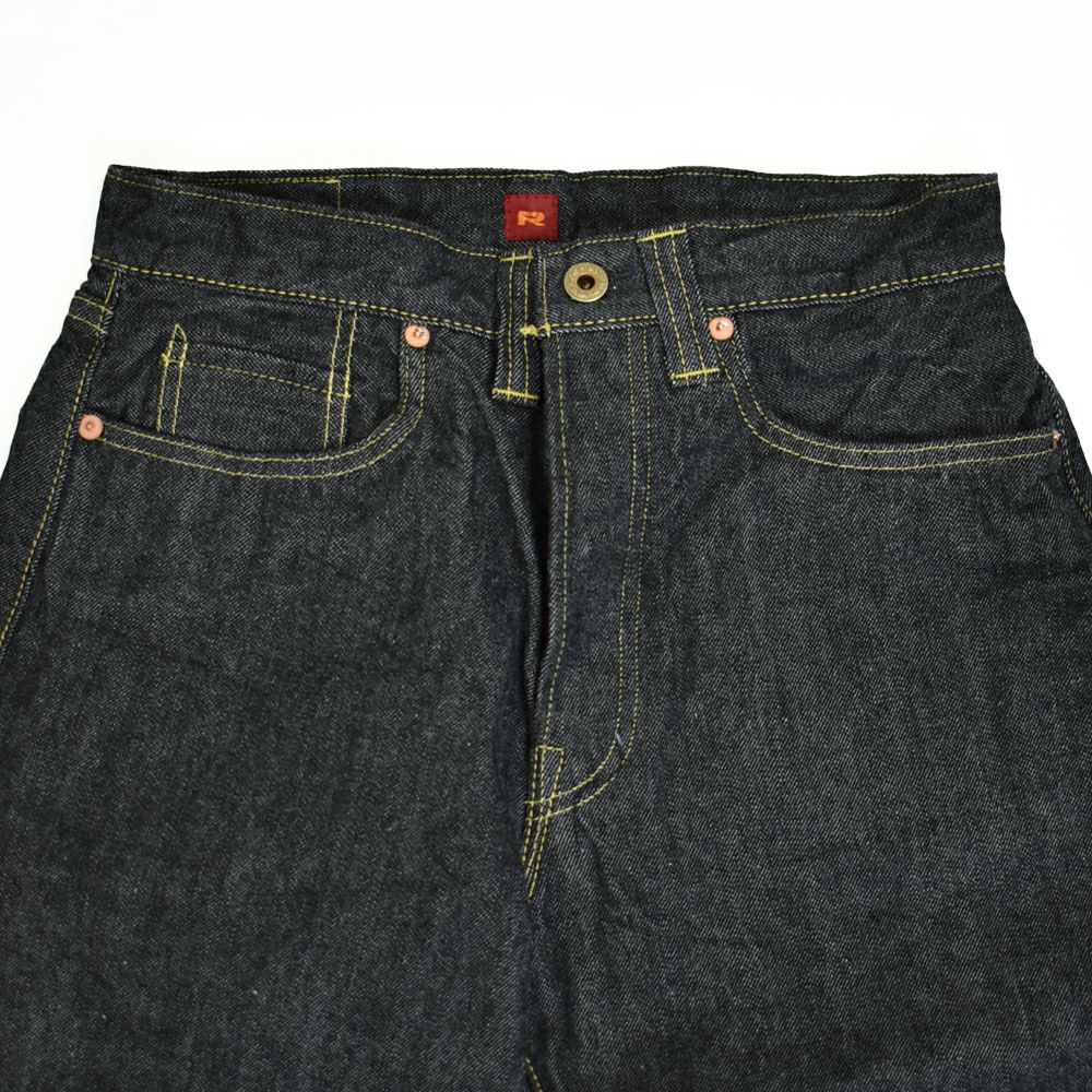 リゾルト (RESOLUTE) GB714 15thブラックモデル ブラックジーンズ ワンウォッシュ ストレート デニムパンツ 15周年