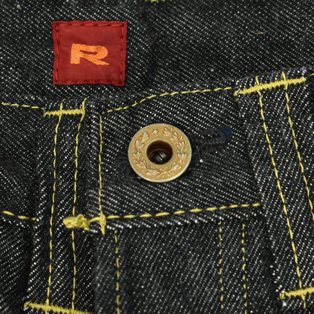 リゾルト (RESOLUTE) GB714 15thブラックモデル ブラックジーンズ ワンウォッシュ ストレート デニムパンツ 15周年