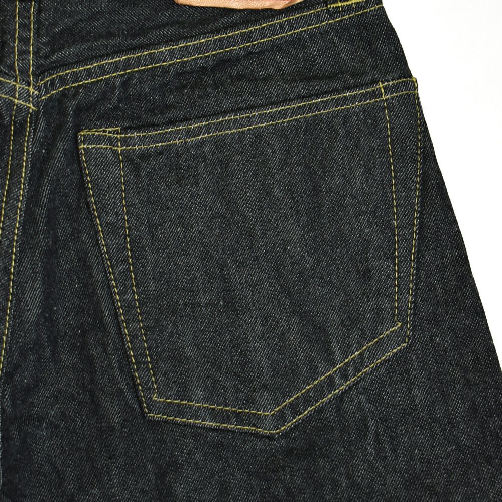 リゾルト (RESOLUTE) GB714 15thブラックモデル ブラックジーンズ ワンウォッシュ ストレート デニムパンツ 15周年