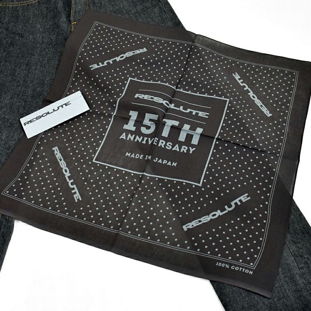 リゾルト (RESOLUTE) GB714 15thブラックモデル ブラックジーンズ ワンウォッシュ ストレート デニムパンツ 15周年