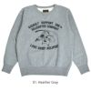 コリンボ (COLIMBO) JACKSONVILLE ATHLE SHIRT =HELICOPTER COMPANY= ジャクソンビル アスレシャツ 長袖プリントスウェットシャツ 前Vセットインスリーブスウェットシャツ ZA-0401 01.Heather Gray