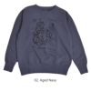 コリンボ (COLIMBO) JACKSONVILLE ATHLE SHIRT =BE A TIGER = ジャクソンビル アスレシャツ 長袖プリントスウェットシャツ 前Vセットインスリーブスウェットシャツ ZA-0402 02.Aged Navy
