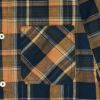 デラックスウエア (DELUXEWARE) ORANGE NAVY CHECK 長袖チェックミディアムネルシャツ MV-15