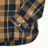 デラックスウエア (DELUXEWARE) ORANGE NAVY CHECK 長袖チェックミディアムネルシャツ MV-15