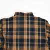デラックスウエア (DELUXEWARE) ORANGE NAVY CHECK 長袖チェックミディアムネルシャツ MV-15