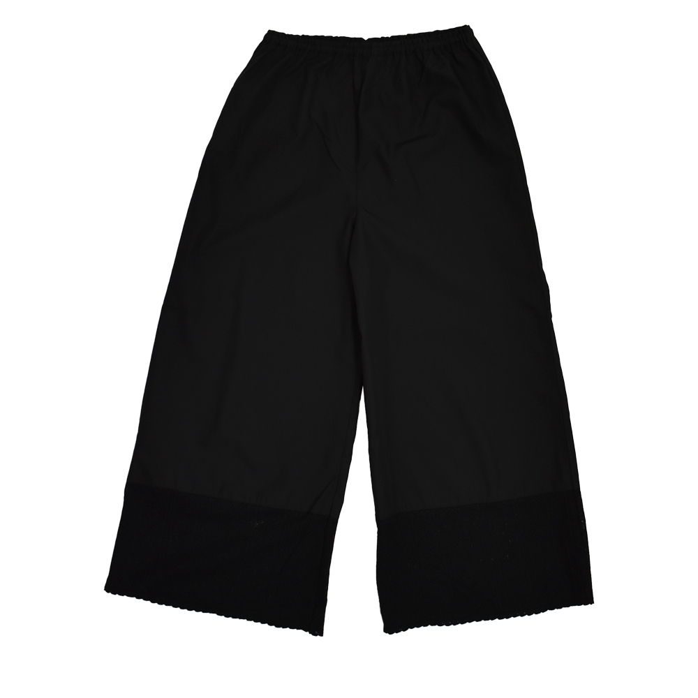 ポンデシャロン (PONT DE CHALONS) レースワイドペチパンツ ペチパンツ インナー 下着 22512326 19.ブラック