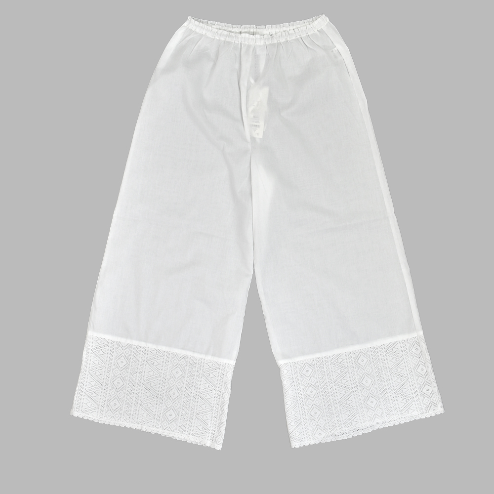 ポンデシャロン (PONT DE CHALONS) レースワイドペチパンツ ペチパンツ インナー 下着 22512326 10.オフホワイト