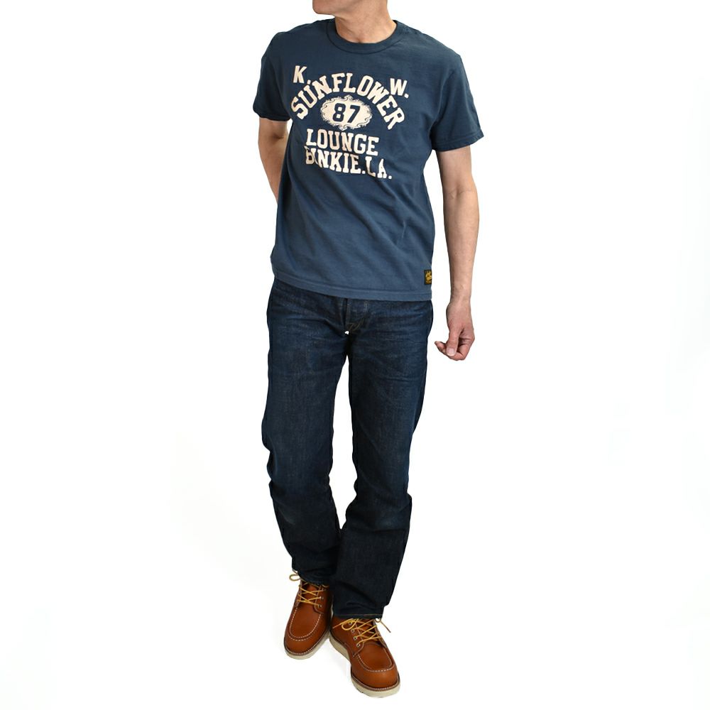 デラックスウエア (DELUXEWARE) SUNFLOWER 半袖プリントTシャツ DXTS-2501