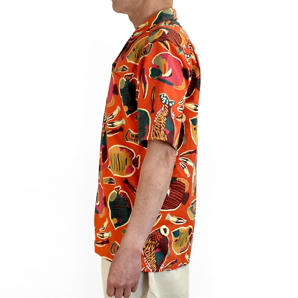 パタゴニア (PATAGONIA) メンズ タイダル スレッズ キャンプ シャツ M's Tidal Threads Camp Shirt 半袖アロハプリントシャツ 52567