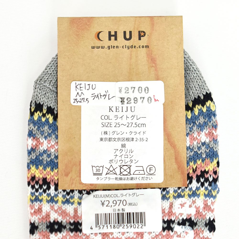 チュプ (CHUP) KEIJU（ケイヨ） ソックス 靴下 1500