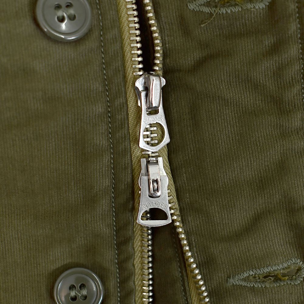 フリーホイーラーズ (FREEWHEELERS) -DECK WORKER JACKET- 1940~1950s U.S.NAVY MILITARY IMAGE CLOTHING Origibal High Density Jungle Cloth DARK KHAKI GREEN デッキワークジャケット ライトアウター 2521010