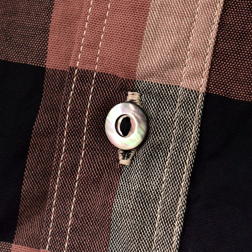 デラックスウエア (DELUXEWARE) 50s CHECK PATTERN 長袖チェックシャツ LV-31