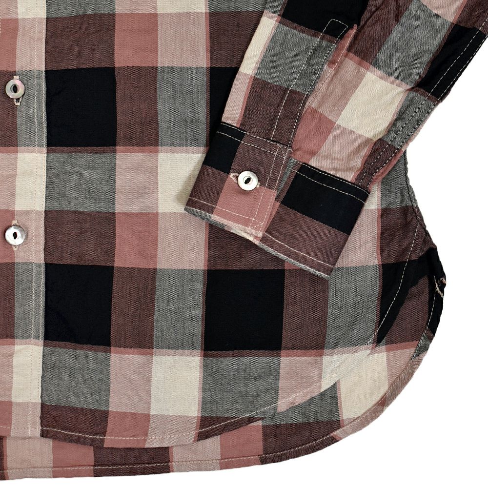 デラックスウエア (DELUXEWARE) 50s CHECK PATTERN 長袖チェックシャツ LV-31