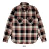 デラックスウエア (DELUXEWARE) 50s CHECK PATTERN 長袖チェックシャツ LV-31 RED